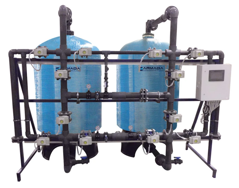 FRP Tanklı Yüzey Borulamalı Tandem Su Yumuşatma Sistemleri